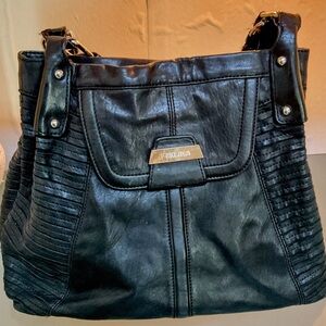 Perlina Butter-soft Black Leather Women's Bag